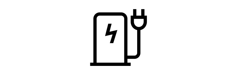 Elektrické MINI Aceman – nabíjení – ikona nabíjecí stanice